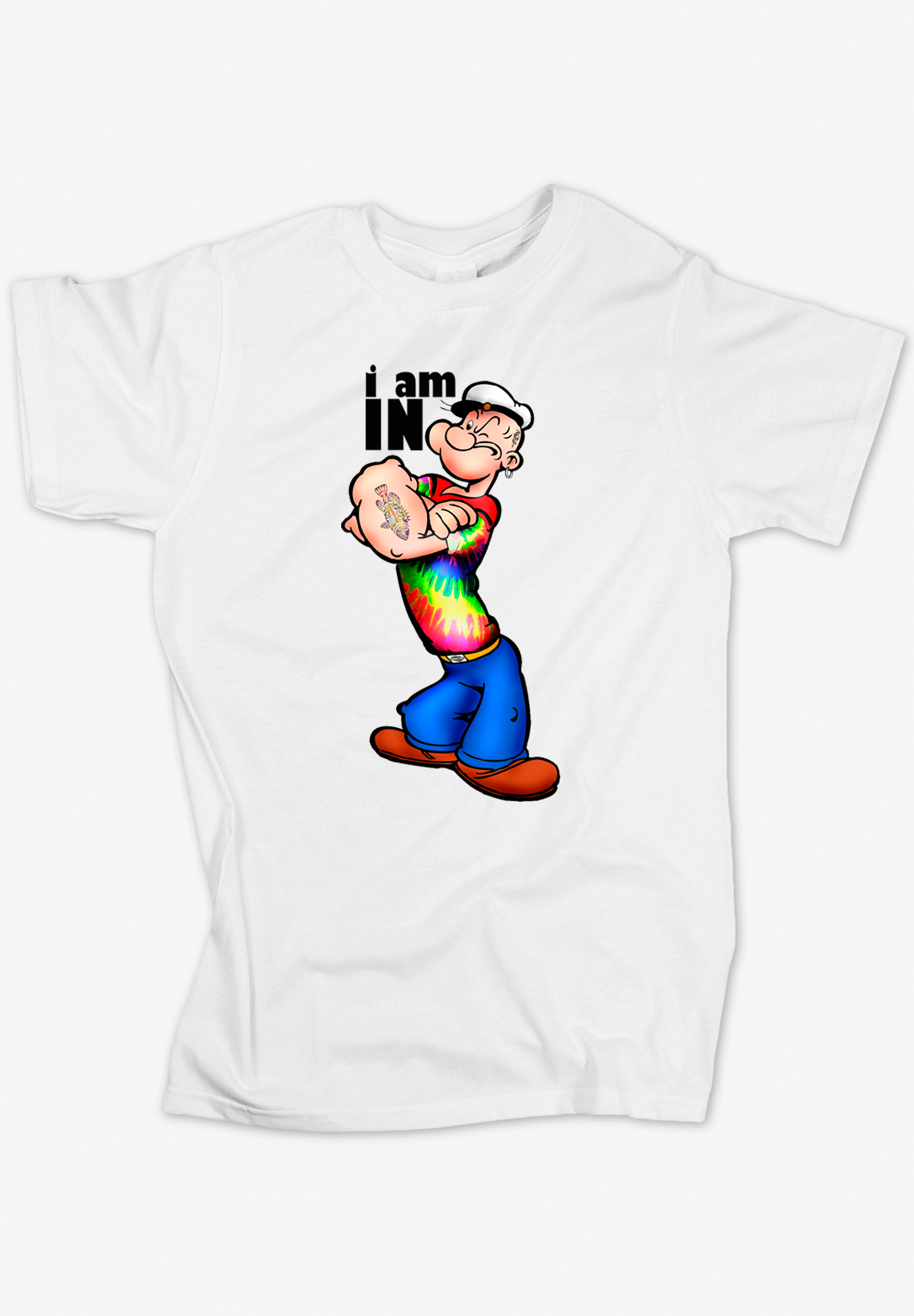 Popeye Modern I am In White