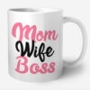 Mom Wife Boss λευκή κούπα