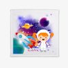 Πετσετάκι Φαγητού SPACEGIRL με τo Όνομα που θέλετε