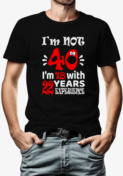 T-shirt για γενέθλια με αριθμό ηλικίας. Για άντρες και γυναίκες.