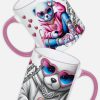 Teddy Bear Love Phone με ΟΝΟΜΑ. Κούπα με ροζ χερούλι.