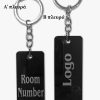 Ακρυλικό Μαύρο Μπρελόκ Ξενοδοχείου