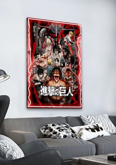 Πίνακας Neon Led attack on titan Φωτιστικό