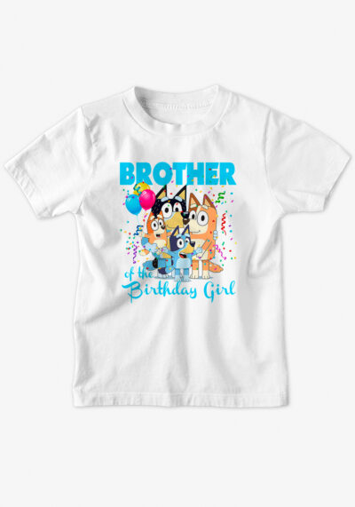 Μπλουζάκι Γενεθλίων BLUEY FAMILY BROTHER OF BIRTHDAY GIRL