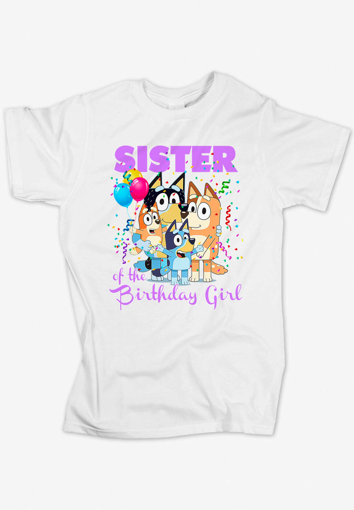 BLUEY FAMILY SISTER OF BIRTHDAY GIRL