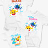 BABY SHARK BIRTHDAY FAMILY. Σετ που αποτελείται από τρία τεμάχια t-shirt, για τον μπαμπά, την μαμά και μωράκι.
