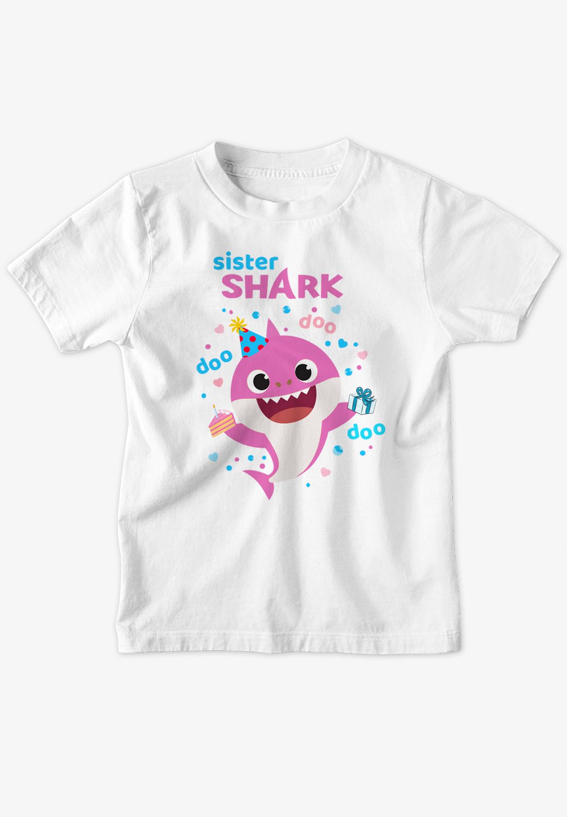 Μπλουζάκι Γενεθλίων BABY SHARK SISTER OF BIRTHDAY BOY