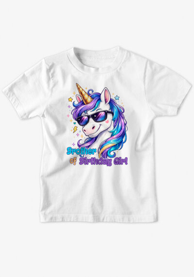 Μπλούζα Γενεθλίων UNICORN BROTHER OF BIRTHDAY GIRL