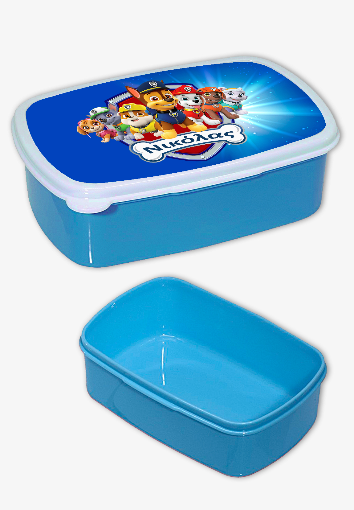Ταπεράκι φαγητού με θέμα Paw Patrol. Προσωποποιημένο με Όνομα
